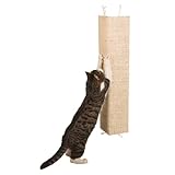 Kerbl Pet Kratzbrett Kevin, Krallenbrett, beige, 80x28cm, Holz, Sisal, Katzen, mit Fleece bezogene...