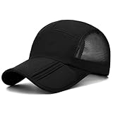 HORREX Atmungsaktiv Cap Herren, UV Beständig Basecap Herren, Schnelltrocknend Kappe Damen, Faltbar...
