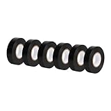 Amazon Basics Isolierband, 1.9 cm x 18.3 m, schwarz, 6 Stück, ideal für Heimwerken, Reparaturen,...
