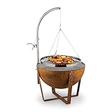 blumfeldt Fire Globe Feuerschale mit Grill, Grillring: Ø 59cm, Feuerschale: Ø 60cm, Grillrost: Ø...