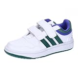 adidas Hoops Lifestyle Basketball Hook-and-Loop Shoes Schuhe, Cloud White/Collegiate Green/Lucid...