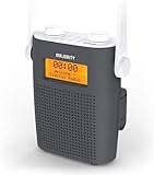 IPX-5 Wasserdichtes tragbares Bluetooth DAB/DAB+ Radio | Wiederaufladbarer 15 Stunden Akku...