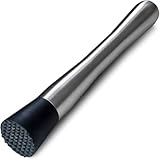 Premium Edelstahl Cocktail Stößel - Perfekt für Profi-Barkeeper & Cocktail-Liebhaber -...