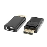 2 Stücke Displayport auf HDMI, 1080p DP auf HD, Displayport auf HDMI Adapter für Dell, Lenovo, HP,...