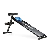 Relaxdays Sit Up Bank klappbar, 5-fach verstellbar, Bauchtrainer Bank, gepolsterte Beinfixierung,...