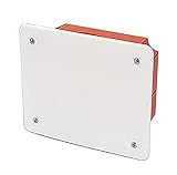 Poly Pool PP0586 Unterputz-Abzweigdose mit Deckel, Abmessungen außen: 119 x 96 x 45 mm, Weiß