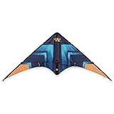 Wolkenstürmer® Lenkdrachen Fancy (türkis) – Kinder Stuntkite ab 6 Jahre 136x65cm- flugfertig...