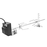 Rotisserie-Grill-Set, Wasserdichter Schalter, Stabiler Rotierender Motor, Edelstahl, Universell,...