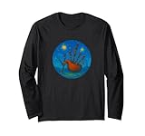 Dudelsack Bluegrass Scotland – Van Gogh Starry Night Style Langarmshirt