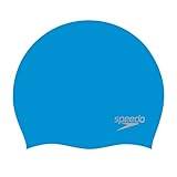 Speedo Unisex Erwachsene Moulded Silicone Swimming Cap Schwimmkappe, Blau/Chrom, Einheitsgröße