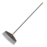 Fiskars Laubbesen, 25 Zinken, Länge: 175 cm, Breite: 52 cm, Kunststoff-Zinken/Aluminium-Stiel,...