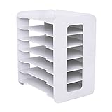 awolsrgiop Büro Organizer, 7 Briefablage Ablagefächer A4-Papierablage Ablage, Weiß Schreibtisch...