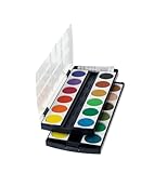 10199933 Schulmalfarben bzw. Deckfarbkasten, 24 Farben inklusive Deckweiß (1 Stück (1er Pack))