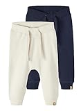 NAME IT Unisex Baby NBNTAKKI 2P Sweat Pant NOOS Sweathose, Dark Sapphire, 80