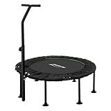Hauki Fitness Trampolin Indoor faltbar Grün Ø102 cm, Leise Rückprall Trampolin mit...