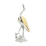 OFFSCH Miniatur Metallkran Skulptur Klassische Dekorative Tischfigur Umweltfreundlich Langlebig als...