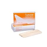 Sunzze Holzspatel (Mundholzspatel) ideal für Brazilian Waxing oder Wachsperlen. um präzisen...