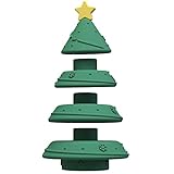 Zceplem Weihnachtsbaum-Stapelspielzeug,Weihnachtsbaum Stapelring Beißring Spielzeug - Entwicklung...