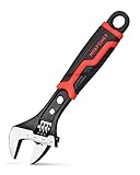 MAXPOWER Schraubenschlüssel Verstellbar, Adjustable Wrench Einmaulschlüssel Rollgabelschlüssel...