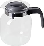 wenco Glaskanne 1,25 l - Ideal für Tee, Kaffee und Kaltgetränke, hitzebeständig, mit Deckel und...