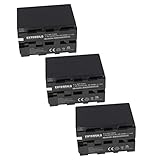EXTENSILO 3X Akku kompatibel mit Sony Hi8 CCD-TR3300, Hi8 CCD-TR416, Hi8 CCD-TR500, Hi8 CCD-TR516...