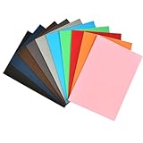 50 Blatt Tonpapier A4 | 10 Farben | Tonpapier Pastellfarben 300g/m² | Farbigen Kopierpapier |...