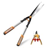 AIRAJ Heckenschere 60cm,leichter Heckenscheren, Für Form-und Rückschnitt von Hecken,Gehärtete...