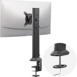 Hemudu Monitorträger für Einzeltisch für 13 Zoll bis 32 Zoll Flach gekrümmter Computerbildschirm...