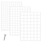 290 Pcs Schraubenabdeckung,Schrauben Abdeckkappen Weiß,Abdeckung Schrauben Weiss,Abdeckkappen für...