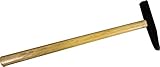 HAROMAC Fliesenhammer flach, 50 gramm, Eschenstiel, C45 Stahl, fein geschliffen, mit...