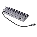 Gugxiom USB-C-auf-HD-Multimedia-Schnittstellenadapter 6-in-1, USB-C-Hub mit 4K120Hz-Ausgang, USB3.0,...