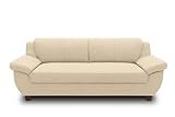 DOMO. collection Panama 3 Sitzer, Sofa, 3er Couch, Garnitur, 3-2-1, beige, 207 cm