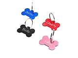 CopterFarm Hundeknochen, Haustier, Hundemarke mit Gravur beidseitig inkl. Schlüsselring | Knochen |...