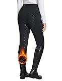 baleaf Damen Winter-Reithose Fleece-Reithose Vollbesatz Reithose Reißverschluss-Taschen Leggings...