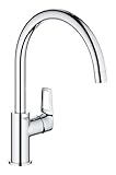 GROHE BauLoop, Küchenarmatur mit hohem Auslauf (Wasserhahn für die Küche, 360° schwenkbar,...