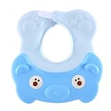 BESPORTBLE Verstellbare Duschhaube aus Weichem Silikongel Shampoo Schutzhut mit Ohrenschutz...