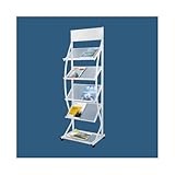 MENGLI-2024 Bodenzeitschriftenhalter Vertikaler Boden-Zeitungsständer, Broschürenaufbewahrung,...