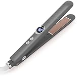 BESTBOMG 2 in 1 Haarglätter Glätteisen Locken und Glätten mit LED-Display, Keramikplatte...