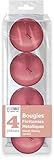 Schwimmende Metallkerzen, Rosa-Gold