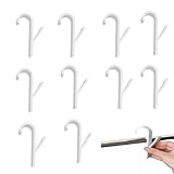 10 Stück Weiß Haken für Rundheizkörper,Mehrzweckhaken für Rundheizkörper Handtuchhalter...
