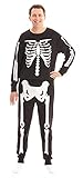 At The Buzzer Halloween Thermounterwäsche Set für Männer und Jungen, skelett, 10-12