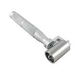 QWORK® Edelstahl Tapeten Nahtroller, Tapeten-Andrückroller mit Aluminiumlegierung Griff, Wand...