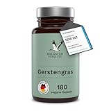 Gerstengras Kapseln - 1.500mg je Tagesdosis - 180 vegane Kapseln für 2 Monate - natürliches...