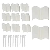 YNPQTDS Beeteinfassung, Landschaftsbau, Flexible Paneeldekoration, Blumenbeet, Grasbarriere für...