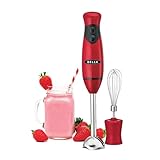 BELLA Stabmixer mit Schneebesenaufsatz, schnelles Mixen von Saucen, Pürieren von Suppen, Smoothies...