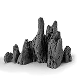 FZONE Kleine Harz-Felsdekoration Aquarium Felsen Aquascaping, Aquarium Felsen Aquascaping, Mikroharz...