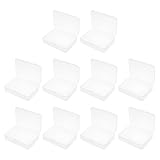 VILLFUL 10 Stück Transparente Spielkartenbox aus Pp Kunststoff mit Schnappverschluss – 10 Stück...