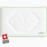 Welldora Kinderkissen 40x60 cm – flaches Kinderkissen (1–6+ Jahre), antibakteriell &...