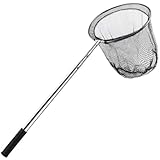 Kescher Angeln, 210cm Teleskop Kescher Angelrute mit Langem Griff, Faltbare Fischernetz Kescher...