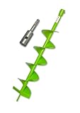 WERHE® Profi Bohrer, Erdbohrer für bohrmaschine 150 mm robust mit SDS Plus Adapter - Pfahlbohrer...